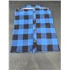 Image 3 : Rothco  Blue & Black Women’s Plaid Flannel Shirt – Large