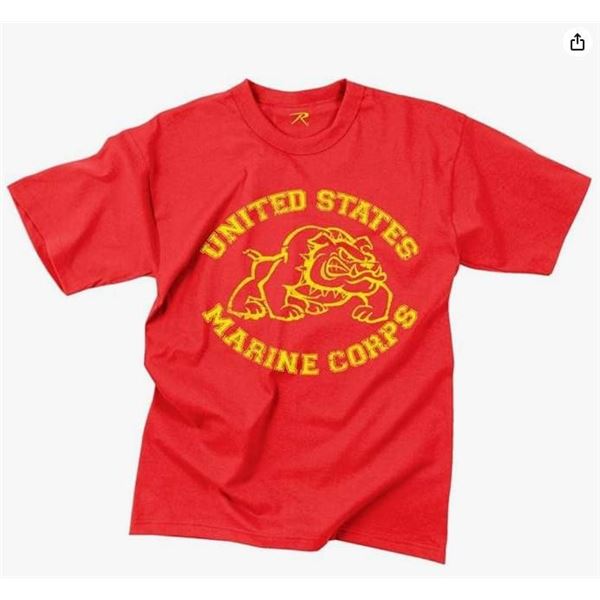 Rothco RO-61163-L U.S. Marine Bulldog T-Shirt, Large, 100% Cotton