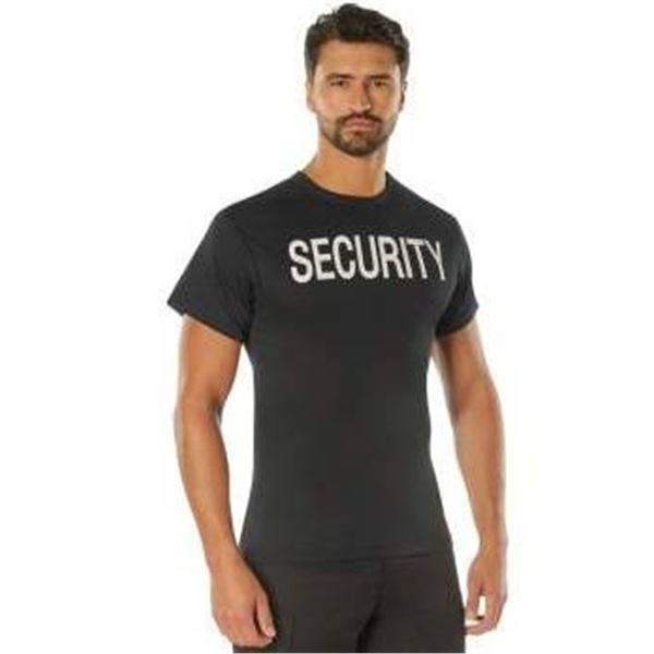 Rothco Security T-Shirt, XL, Black, Item 6816