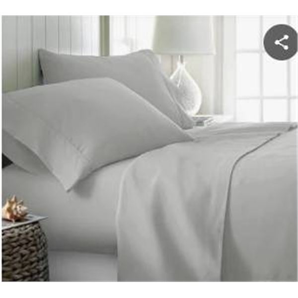 Comfy 9900 Series King-Size 6-Piece Sheet Set in Grey