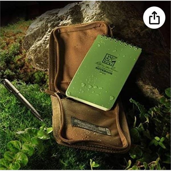 Rite in the Rain Tan  3″x5″ All-Weather Notebook Kit with Black Pen, No. 935T-KIT