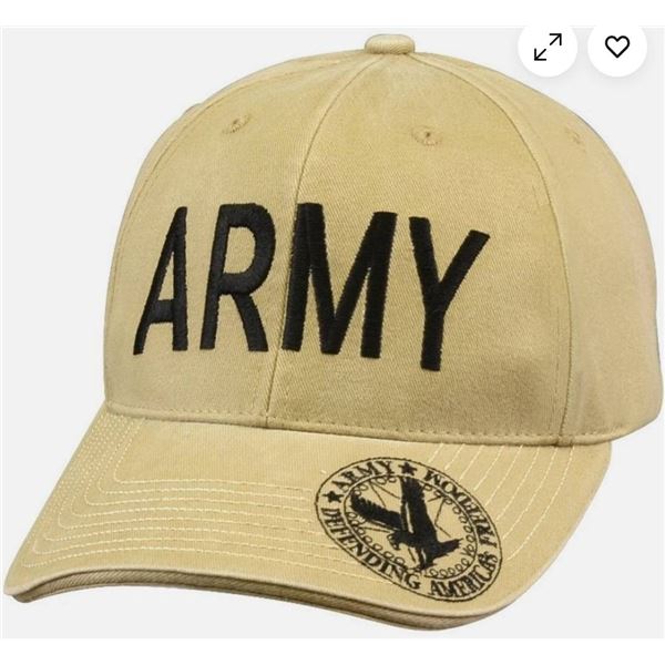 Rothco Khaki Army Cap Style 9788 with Adjustable Size