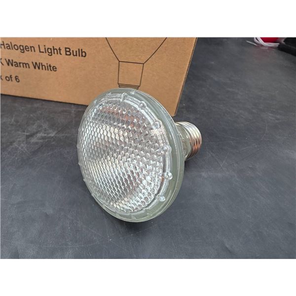 H&Z PAR20 Halogen Light Bulb, 3000K Warm White, Pack of 6