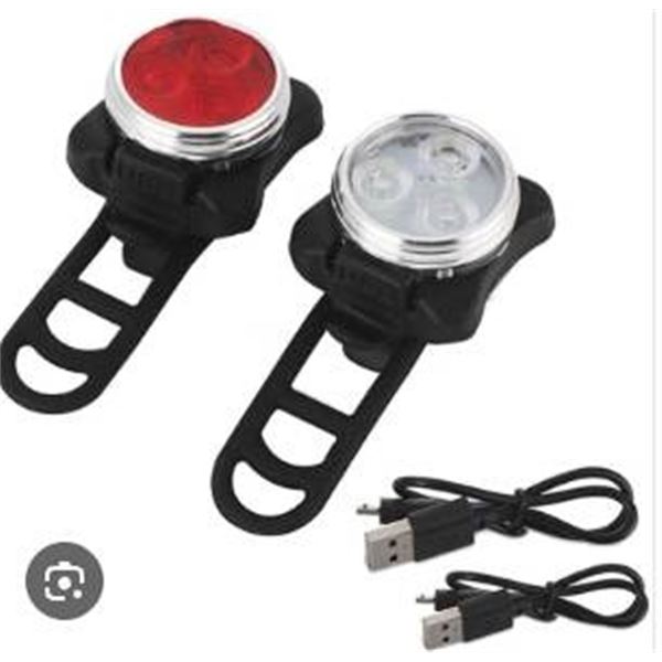 Bicycle Light Kits – Front and Tail Light with USB Charging