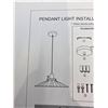 Image 3 : Pendant Light Fixture with Installation Guide and Dimensions 29 x 29 x 17 cm