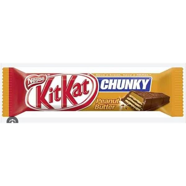 9 Nestle KitKat Chunky Peanut Butter Bars, 68g Each