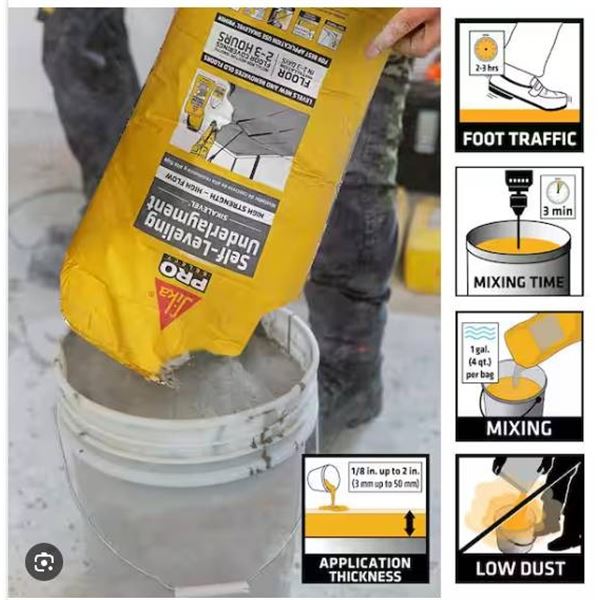 Sika Level 125CA Self-Levelling Underlayment 22.7 kg (50 lb)