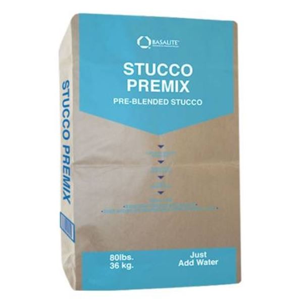 Basalite Stucco Premix Pre-Blended Stucco 80 lbs