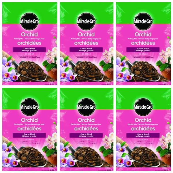 6 x 8.8L bags Miracle-Gro Orchid Potting Mix -Bundle