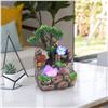 Image 1 : Surprizon Tabletop Water Fountain with LED Lights and Tree Decoration