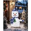 Image 2 : Pasapair 2FT Pre-Lit Pop-Up Snowman – Outdoor Christmas Decoration – Collapsible