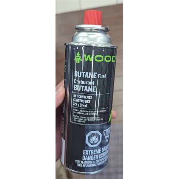 Woods Butane Fuel Canisters, 3-Pack, 227g Each