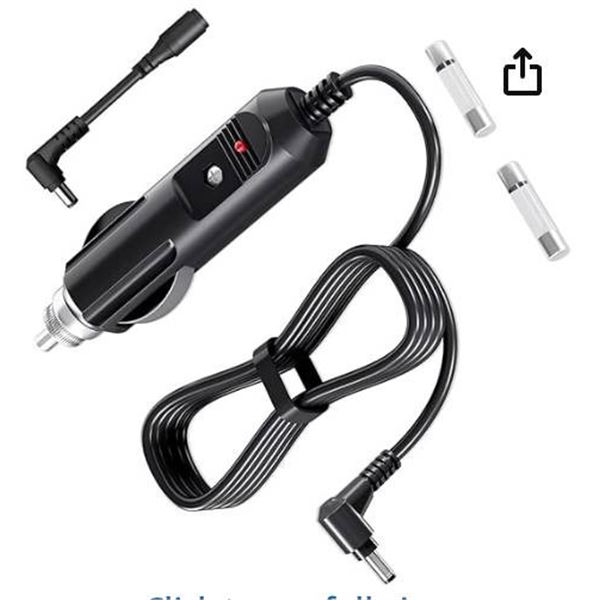 CAR CHARGER DC 12V Power Cord BA-308 With Adapter Ends