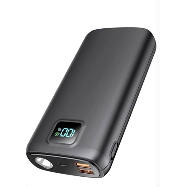 Safe Speed Portable Power Bank With Digital Display and Flashlight