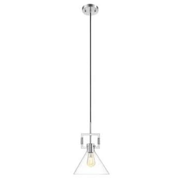 Ove Georgia 1 Light Pendant Satin Nickel