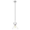 Image 1 : Ove Georgia 1 Light Pendant Satin Nickel