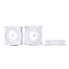 Image 1 : Heccooling WJN White Computer Fans – Set of 3, 120x120x25mm, 12V DC
