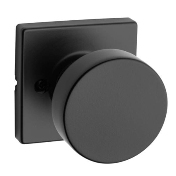 Weiser Cambie Matte Black Pantry/Closet Non-Turning Dummy Door Knob