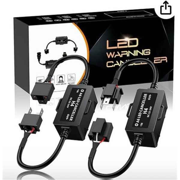 LED Warning Canceller for H4 Bulbs, TA01R Model