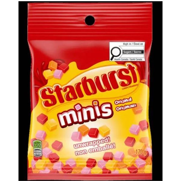Starburst Minis 6-Pack (170g Each) – Assorted Fruit Chews
