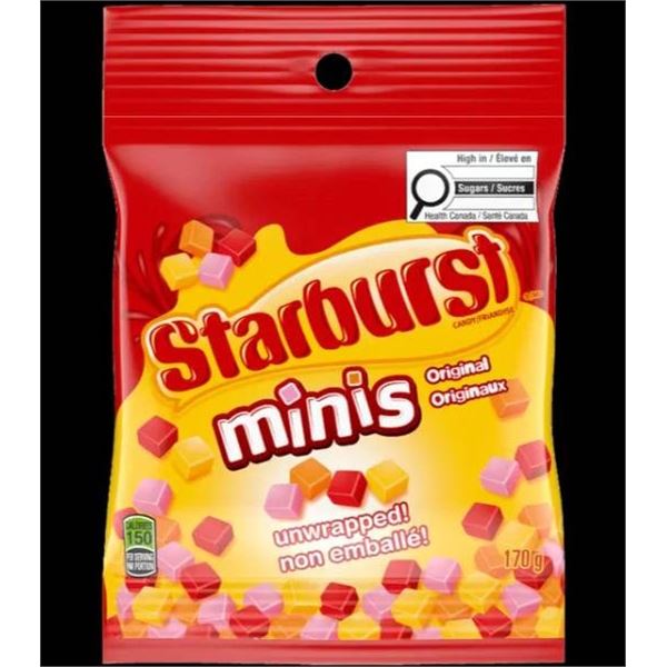 Starburst Minis 6-Pack (170g Each) – Assorted Fruit Chews