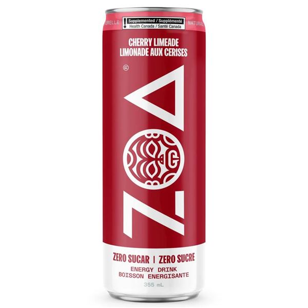 Zoa Cherry Limeade Energy Drink 12-Pack, 355 mL Cans