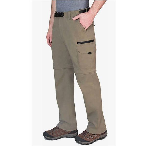 BC Clothing Stretch Pants XL/TG, 32 Inseam, Convertible with Zipper Legs