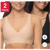 Image 1 : Buffalo David Bitton Wire-Free Seam-Free Bra 2-Pack (S/P)