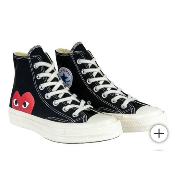Converse Chuck 70 CDG Hi Black/Noir, Size 11