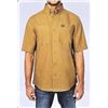 Image 1 : CAT Men’s Button-Down Short Sleeve Wrkshirt Shirt, Size L