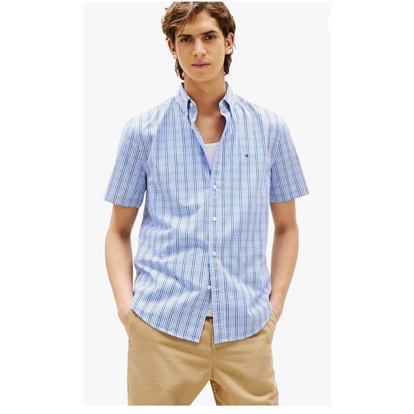 Tommy Hilfiger All-Season Stretch Men’s Dress Shirt, Size 16-16.5/Large *Color Varies From 