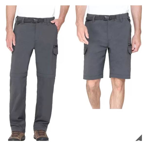 BC Clothing Co. Stretch/Extendable L/G 32 Inseam  Convertible Pants