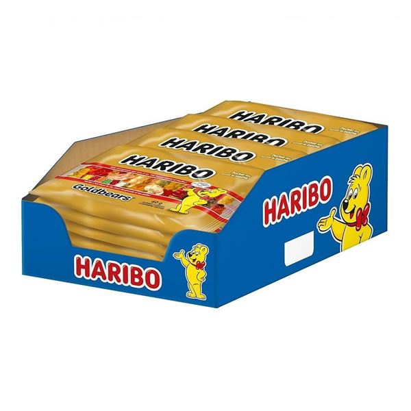 Haribo Goldbears Gummy Candy, 60g Bags, Case of 18 units