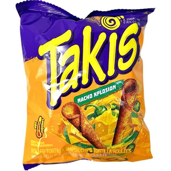 Takis Nacho Xplosion Tortilla Chips, 90g, 18 Units