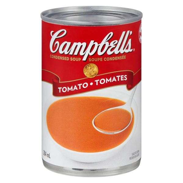 Campbell’s Tomato Soup, 284 mL, 24 Cans, Condensed Soup