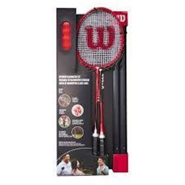Wilson Outdoor Badminton Set with Rackets and Accessories
