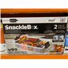 Image 2 : SnackleBox by Sabatier with Cutting Board Lid, 2-Piece Set