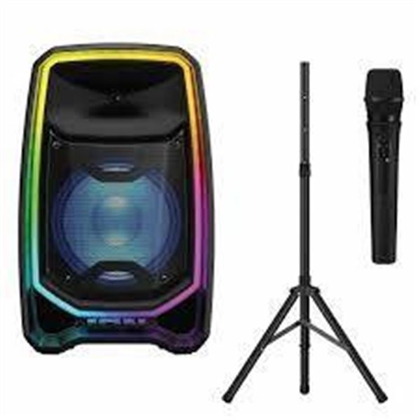 Active PA Speaker with Tripod Stand and Accessories