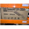 Image 2 : LED Parking Lot Light, Photocell Dusk to Dawn, 300W, 2 Pack, IP65