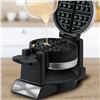 Image 1 : Salton Rotating Double Belgian Waffle Maker with Dual Functionality
