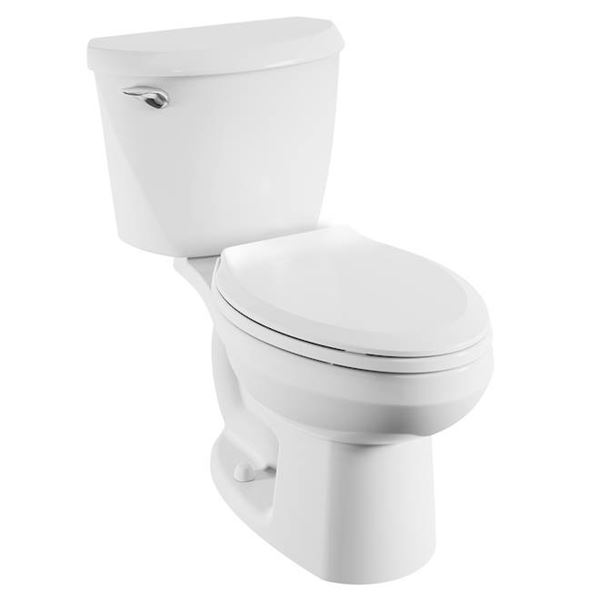 American Standard Reliant Two-Piece Round Front Toilet, White