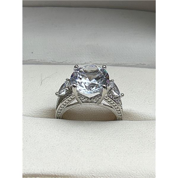 2.0 Carat brilliant cut solitaire engagement ring.