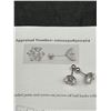 Image 3 : $2250 APPRAISED FILAGREE .925 SILVER 4.00 CARAT STUD EARRINGS