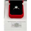 Image 2 : $1800 APPRAISED OVAL CUT 3.00 CARAT MOISSSANITE SOLITAIRE SHANK STYLE RING SET IN .925 SILVER