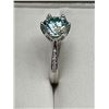 Image 5 : $1800 APPRAISED OVAL CUT 3.00 CARAT MOISSSANITE SOLITAIRE SHANK STYLE RING SET IN .925 SILVER