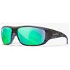 Image 1 : Wiley X WX Omega Sunglasses with Kryptek Neptune Frame and Polarized Green Mirror Lens