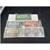 Image 1 : Canada Centennial Banknotes Set: 1, 2, 5, 10, 20 ( $38.00 face value)