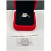 Image 2 : $1450 APPRAISED RADIANT CUT 2.0 CARAT .925 SILVER RING