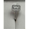 Image 5 : $1450 APPRAISED RADIANT CUT 2.0 CARAT .925 SILVER RING
