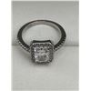 Image 6 : $1450 APPRAISED RADIANT CUT 2.0 CARAT .925 SILVER RING